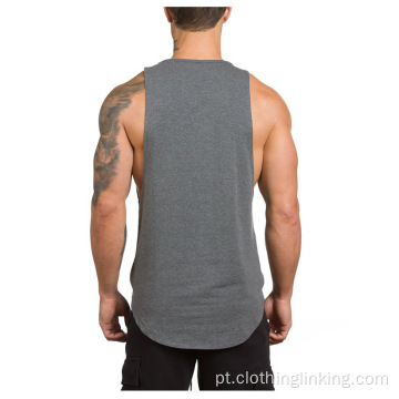 Esportes de treinamento de musculação camiseta sem mangas